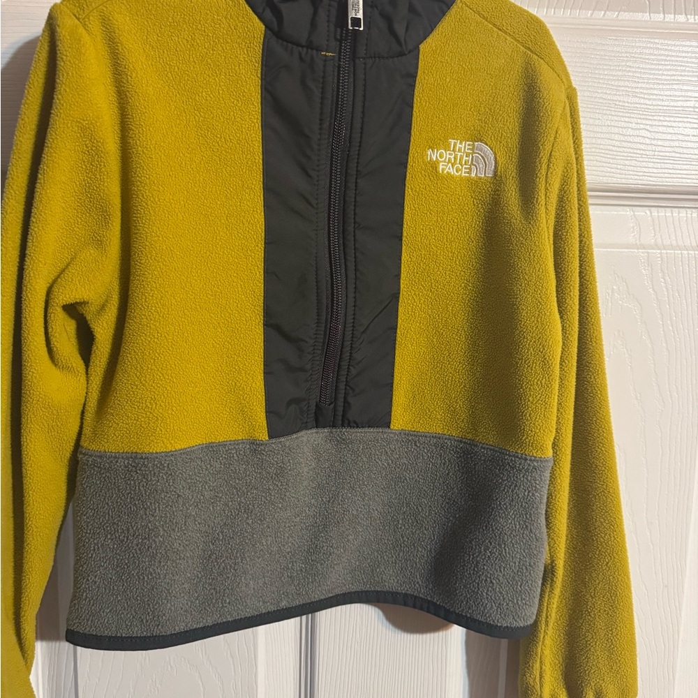 The North Face Black and Yellow Fleece Jacket